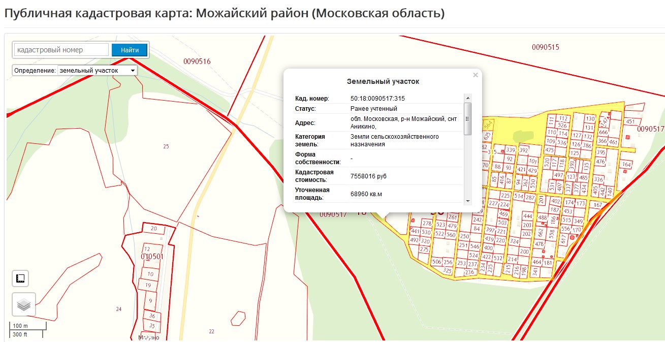 Земли общего пользования карта